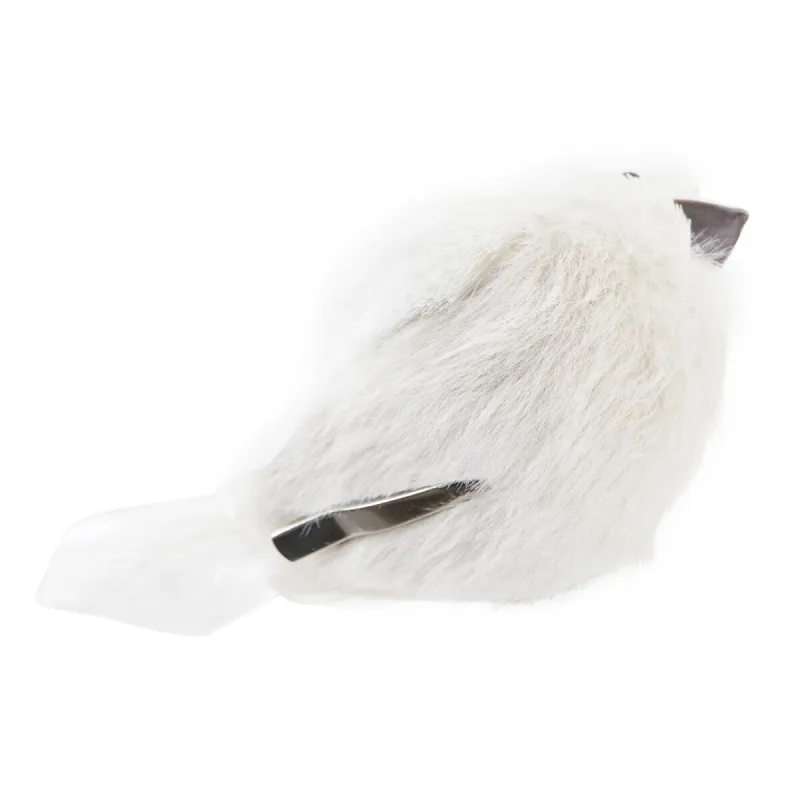 Ziemassvētku Nieciņš DKD Home Decor Putas Птица Spalva (10 x 6 x 8 cm) (2 gb.)