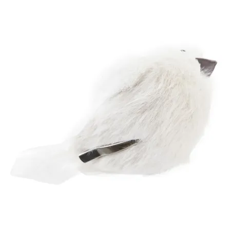 Ziemassvētku Nieciņš DKD Home Decor Putas Птица Spalva (10 x 6 x 8 cm) (2 gb.)