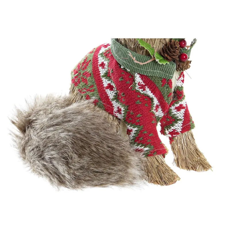 Ziemassvētku Nieciņš DKD Home Decor Poliesters (16 x 18 x 21 cm) (2 gb.)