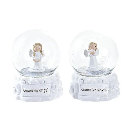 Снежный комок DKD Home Decor Белый 6,5 x 6,5 x 8,5 cm (2 штук)