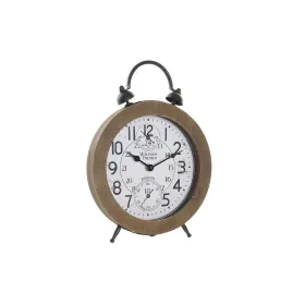 Stalinis laikrodis DKD Home Decor Luonnollinen MDF Valkoinen Rauta (24 x 5 x 30 cm)