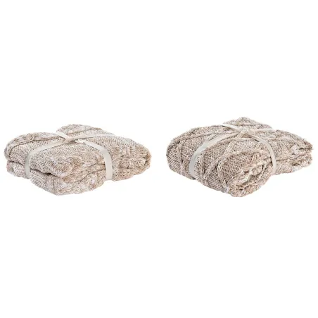 Покрывало DKD Home Decor Светло Pозовый 150 x 125 x 1 cm (2 штук)