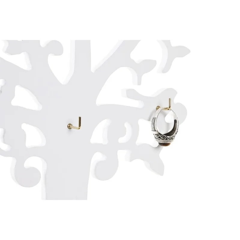 Jewelry box DKD Home Decor White MDF Wood (24 x 12 x 36 cm)