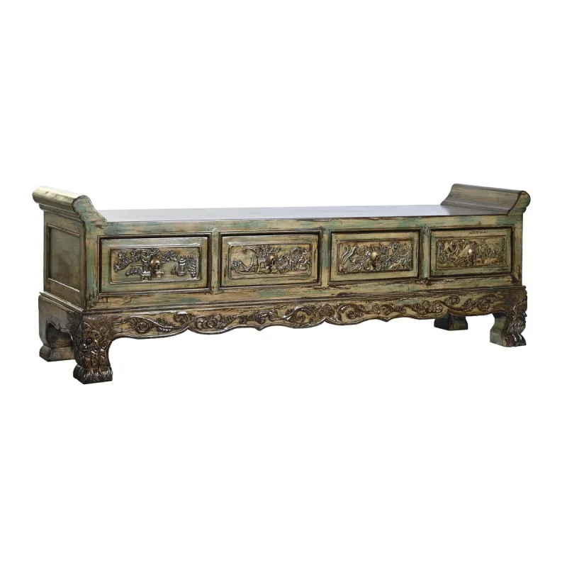 Taburete DKD Home Decor Daudzkrāsains Koks 179 x 43 x 58 cm