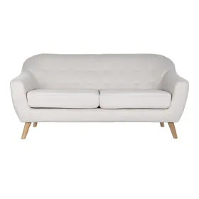 Sofa DKD Home Decor Natūralus Poliesteris Kaučiukmedžio mediena Kreminė (172 x 82 x 82 cm)