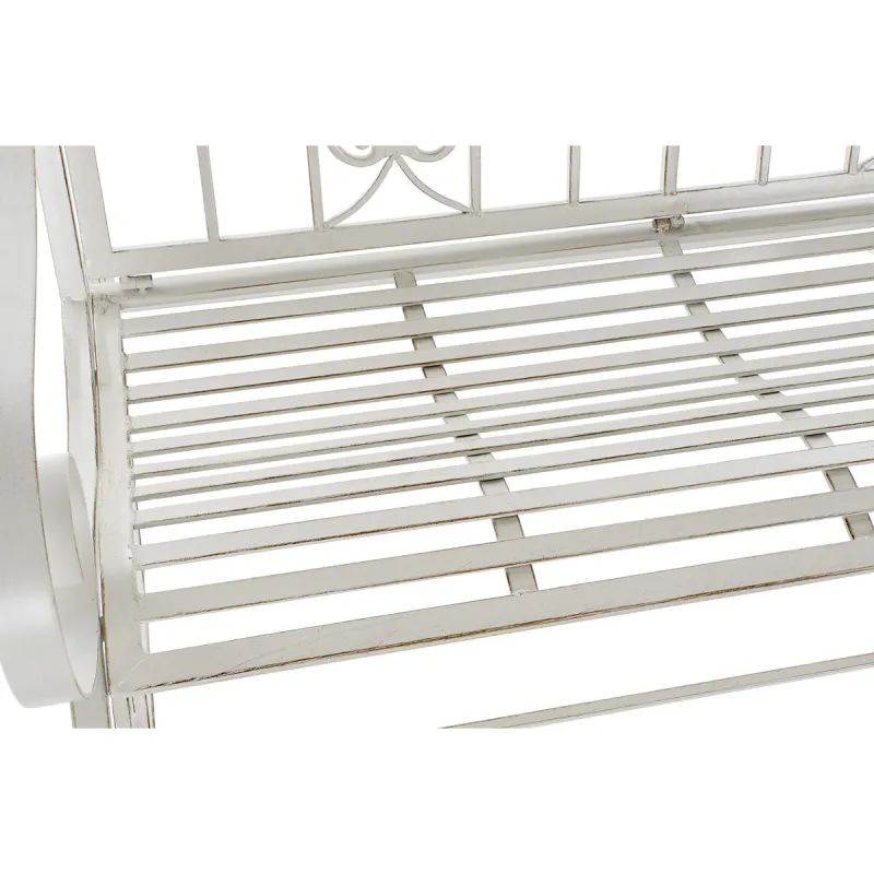 Keinutuoli DKD Home Decor Metalli Alumiini Valkoinen (118 x 90 x 92 cm)