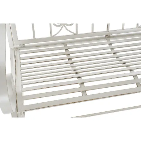 Keinutuoli DKD Home Decor Metalli Alumiini Valkoinen (118 x 90 x 92 cm)