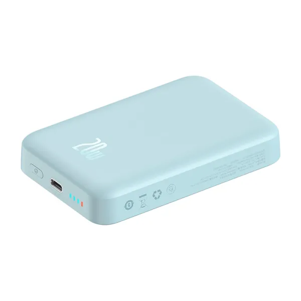 Powerbank Baseus Magnetic Mini 10000mAh, USB-C 20W MagSafe (blue)