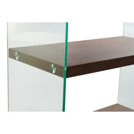 Riiulid DKD Home Decor Tumepruun Kristall Pähklipuu Puit MDF 80 x 40 x 150 cm (1)