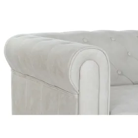 Dīvāns DKD Home Decor 151 x 82 x 70 cm Dabisks Koks Brūns Krēmkrāsa Vintage