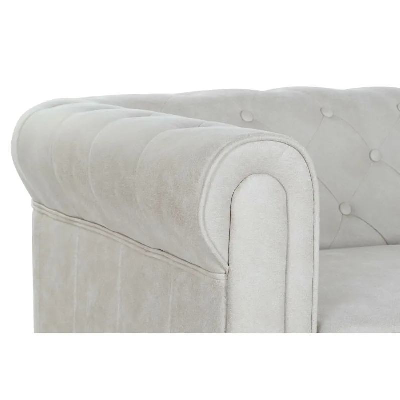Diivan DKD Home Decor 151 x 82 x 70 cm Naturaalne Puit Pruun Kreemikas Vintage