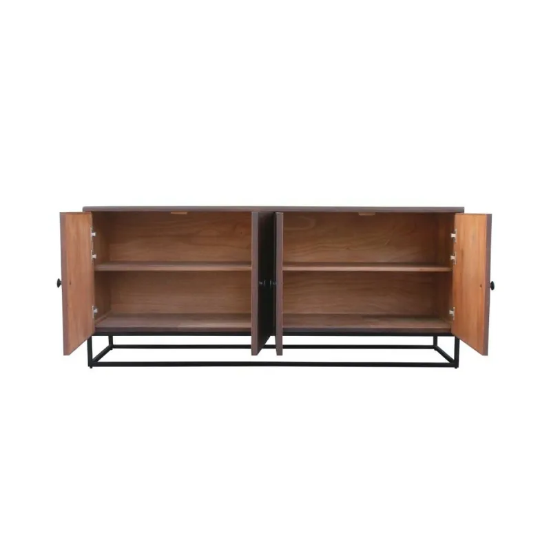 Puhvetkapp DKD Home Decor Tumepruun Puit 177 x 38 x 75 cm