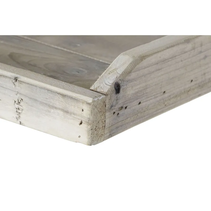 Plaukti DKD Home Decor Balts Dabisks Metāls Egle Egles koksne 40 % Metāls 190 x 40 x 200 cm