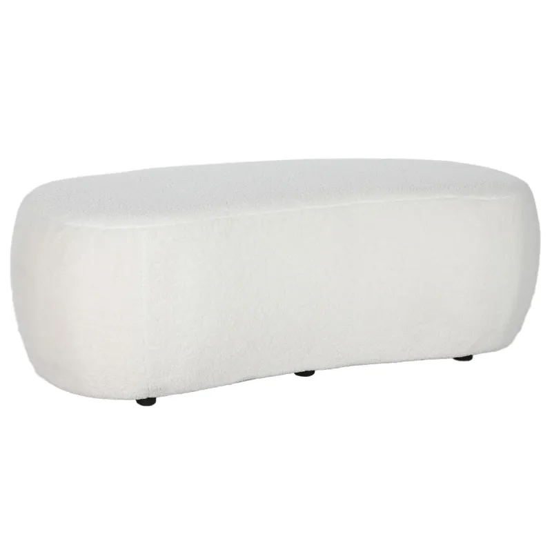Taburet DKD Home Decor Valge Must 130 x 62 x 43 cm
