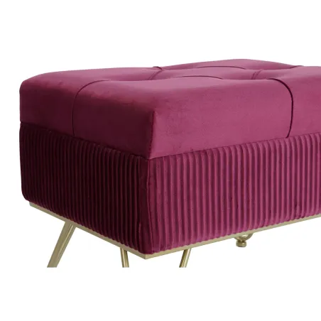 Taburetė DKD Home Decor 110 x 42 x 44 cm Metalinis Kaštoninė