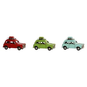 Dekoratīvās figūriņas DKD Home Decor Sarkans Zaļš Debesu zils Automobilis Vintage 16 x 7,5 x 9 cm (3 gb.)