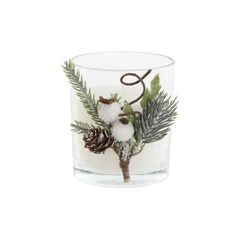 Вуаль DKD Home Decor Белый Рождество 10,5 x 8,5 x 8,5 cm
