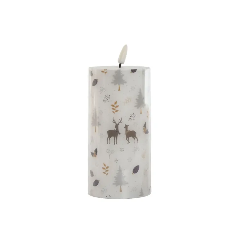 Вуаль LED DKD Home Decor Белый Разноцветный 7.5 x 7.5 x 15 cm 7,5 x 7,5 x 15 cm (AA)