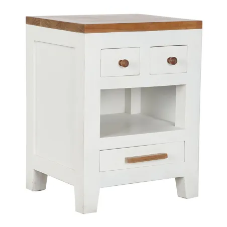 Spintelė DKD Home Decor Balta Ruda Akacija Mango mediena 45 x 40 x 60 cm