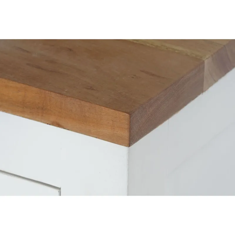 Öökapp DKD Home Decor Valge Pruun Akaatsia Mangopuit 45 x 40 x 60 cm