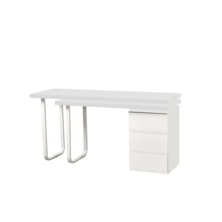 Rašomasis stalas DKD Home Decor 150 x 120 x 75 cm Natūralus Metalinis Balta Medžio MDF