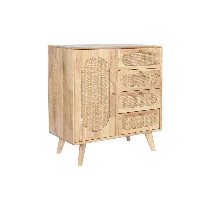 Bufete DKD Home Decor Dabisks Metāls Rotangpalma Kaučuka koks 73,5 x 35 x 78 cm