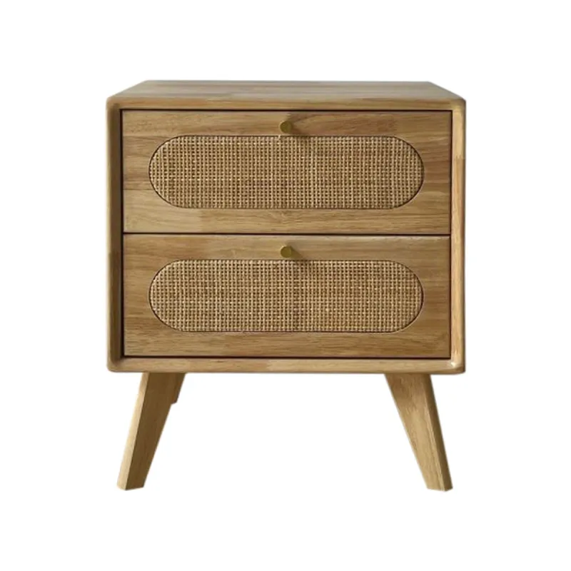 Yöpöytä DKD Home Decor Luonnollinen Metalli Luonnonkumi 40 x 30 x 48 cm