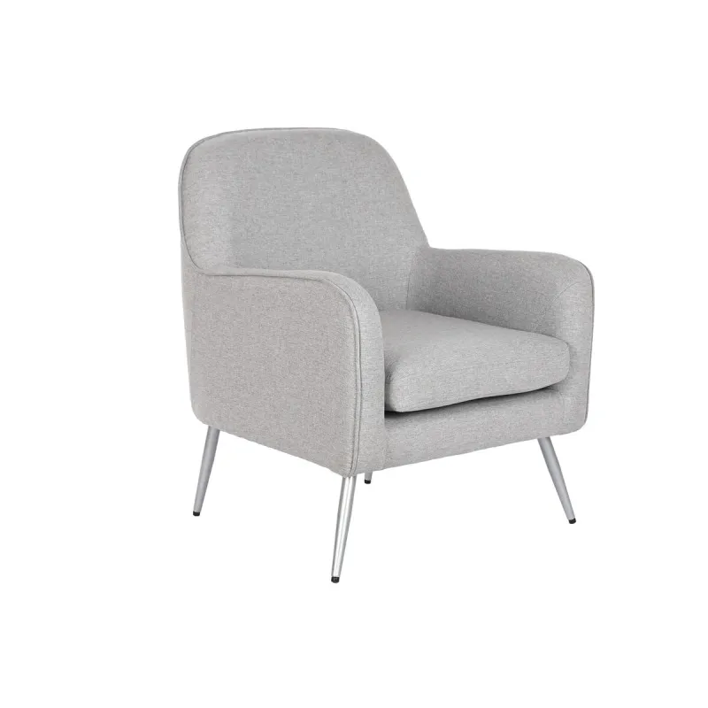 Tugitool Home ESPRIT Hall Hõbedane 71 x 68 x 81 cm