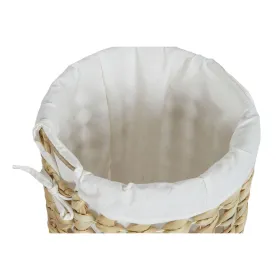 Бельевая корзина Home ESPRIT Белый Натуральный 3 Предметы 46 x 46 x 69 cm