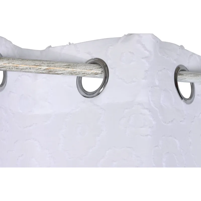Verho Home ESPRIT Valkoinen 140 x 260 x 260 cm Koruompelu