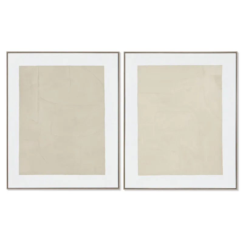 Drobė Home ESPRIT Balta Rusvai gelsva Abstraktus Miesto 82 x 4,5 x 102 cm 82,3 x 4,5 x 102,3 cm 82,5 x 4,5 x 102 cm (2 vnt.)