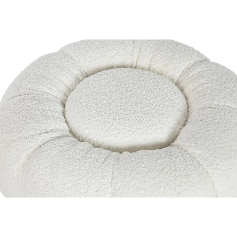 Jalkatuki Home ESPRIT Valkoinen Polyesteri Metalli 65 x 65 x 35 cm