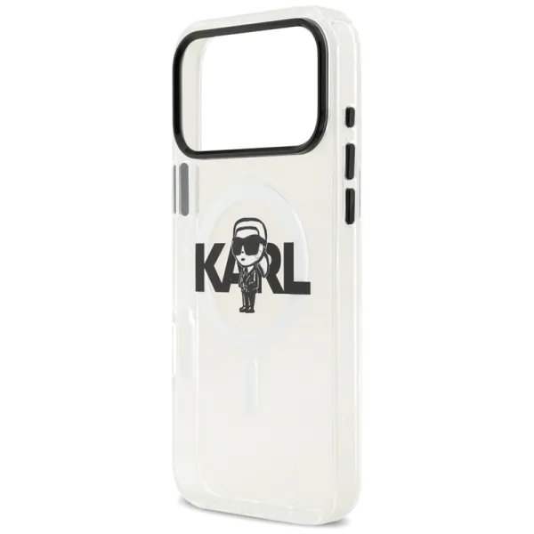 Karl Lagerfeld IML Karl Sketch Logo MagSafe - Case iPhone 17 Pro Max (Clear)