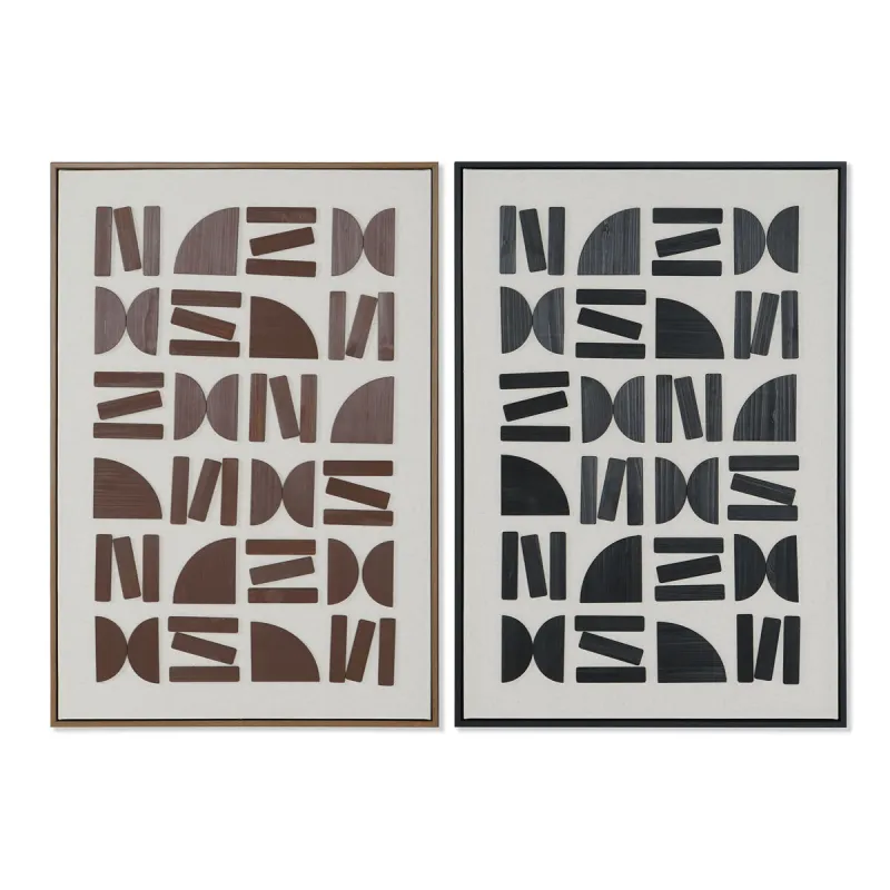 Drobė Home ESPRIT Drobė Medžio MDF 63 x 3,8 x 93 cm