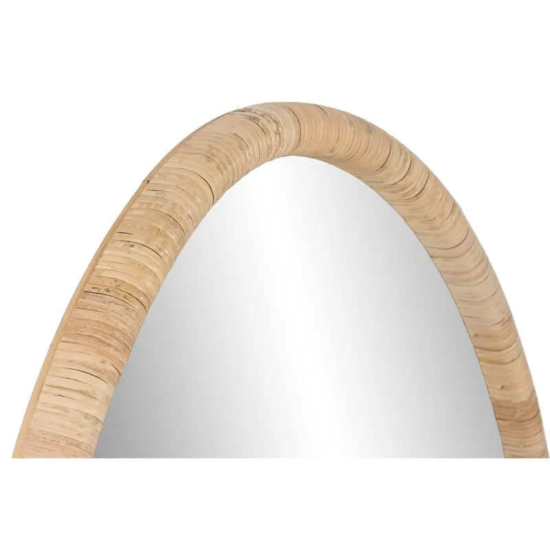 Sieninis veidrodis Home ESPRIT Natūralus Stiklas Rotangas Scandi 78 x 4,5 x 107,5 cm