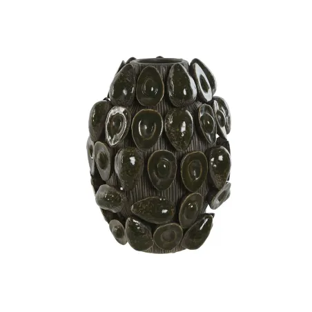 Vaza Home ESPRIT Žalia Keramikinis Keramikos dirbinys Avokadas Tropinis 25 x 25 x 30 cm