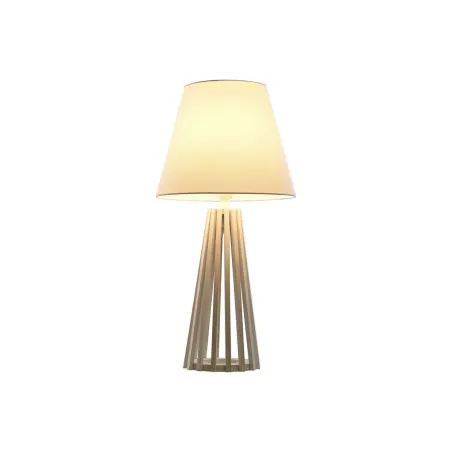 Stalinė lempa Home ESPRIT Balta Medžio 50 W 220 V 30 x 30 x 61 cm