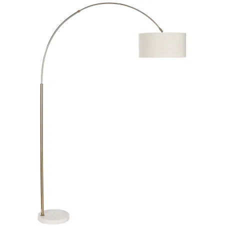 Lattialamppu Home ESPRIT Valkoinen Beige Kullattu 126 x 40 x 193 cm