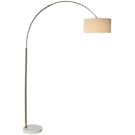 Grīdas lampa Home ESPRIT Balts Bēšs Bronza 126 x 40 x 193 cm