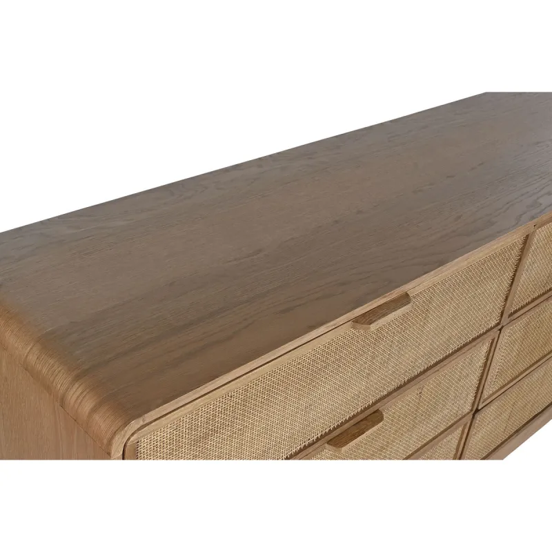 Тумба с ящиками Home ESPRIT Натуральный Дуб Тропический 182 x 45 x 81 cm