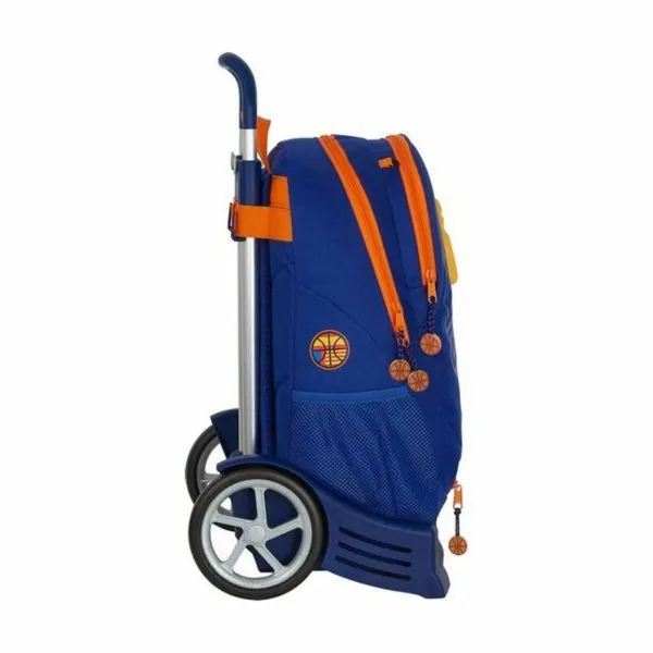 Skolas mugursoma ar riteņiem Evolution Valencia Basket