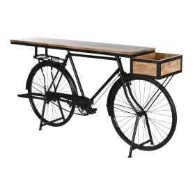 Konsool Home ESPRIT Kollane Pruun Must Raud Mangopuit 195 x 40 x 91 cm