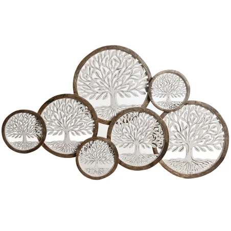 Sienų dekoracija Home ESPRIT Balta Ruda Medis Arabas 106 x 4 x 63 cm