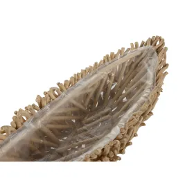 Puošmena Home ESPRIT Balta Šviesiai rudas Medžio 86 x 25 x 17 cm