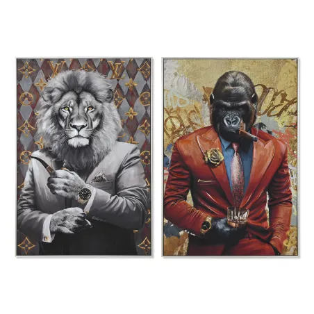Полотно Home ESPRIT Gentleman 80 x 3,5 x 120 cm 82,5 x 3,5 x 122,5 cm (2 штук)