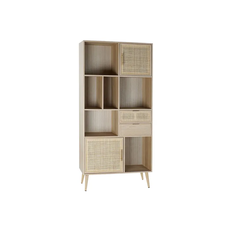 Riiulid Home ESPRIT Naturaalne Paulownia puit Puit MDF 90 x 37 x 189 cm