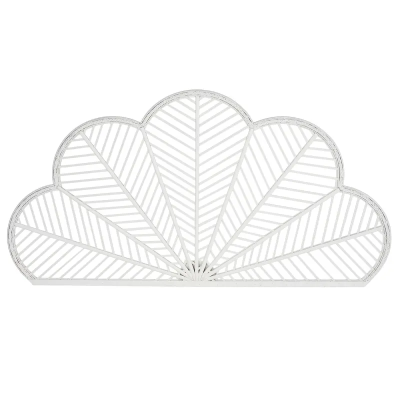 Gultas galvgalvis Home ESPRIT Balts Bambuss Rotangpalma 160 x 2,5 x 81 cm