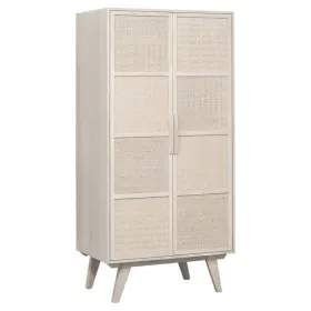 Sideboard Home ESPRIT White Rattan Mango wood 87 x 55 x 178 cm