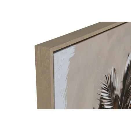 Canvas Home ESPRIT Brūns Bēšs Bronza Plaukstas Tropiskais (2 gb.)