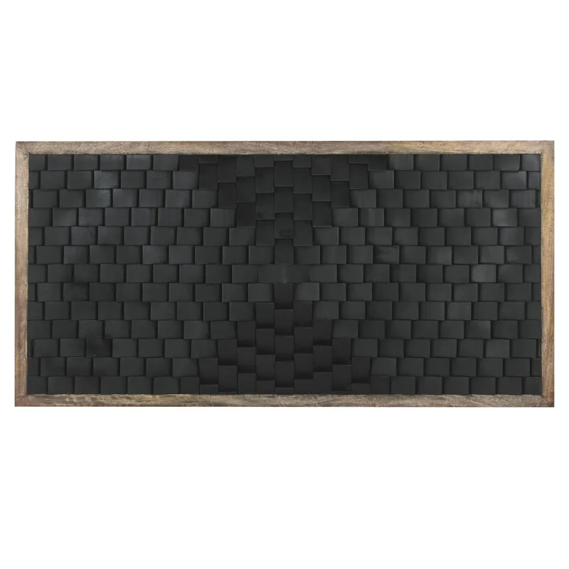 Изголовье кровати Home ESPRIT Коричневый Чёрный Древесина манго 160 x 5 x 80 cm